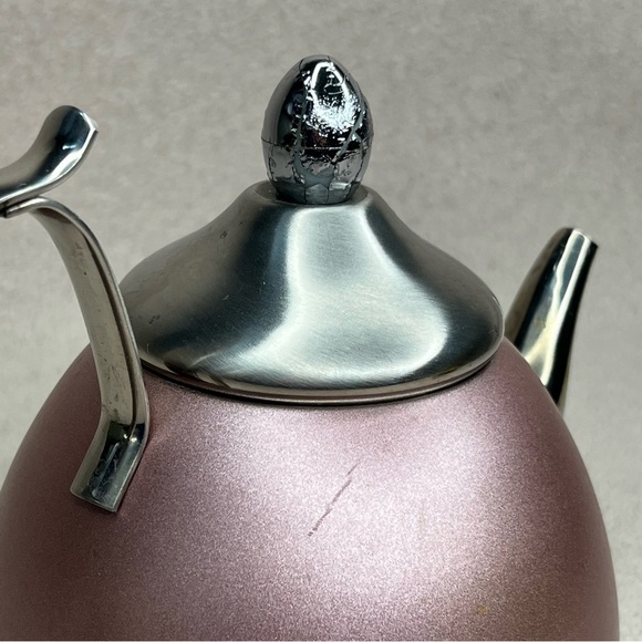 Creative Home Matte Metal Teapot-Pink-Homewares-Kitchen-Housewares-Cottagecore - Picture 10 of 12